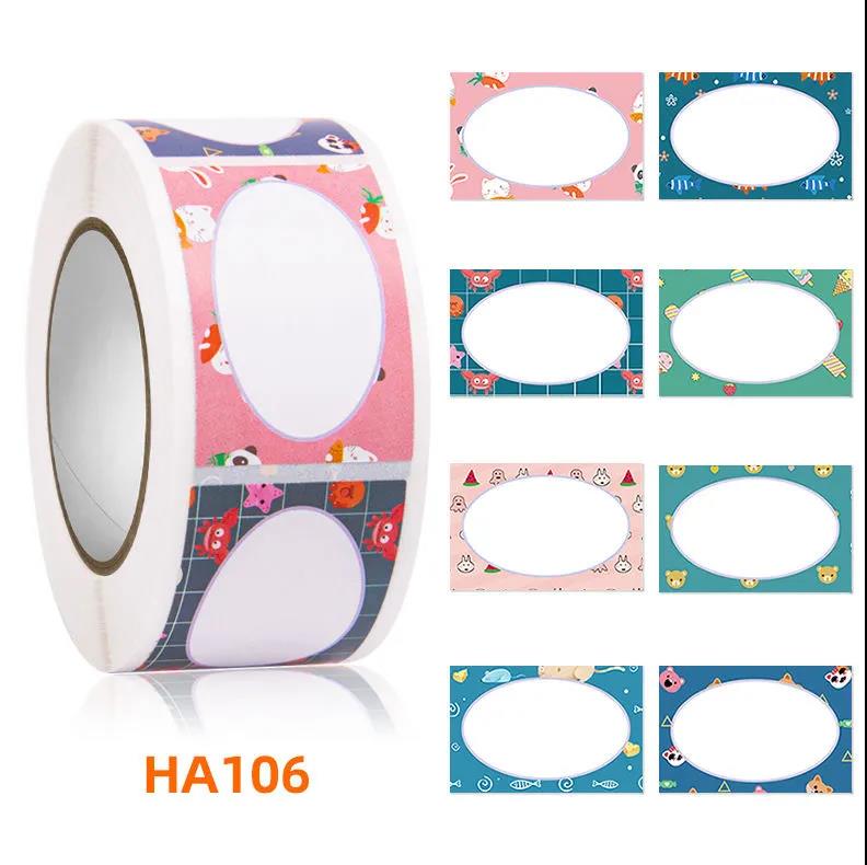 350 Stickers of A Roll of Cute Cartoon Kindergarten Children Self-adhesive Handwritten Stickers Stickers Stickers