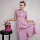Summer Short-sleeved Dress Women's French Niche Large Size Temperament Waist Was Thin and Thin Skirt