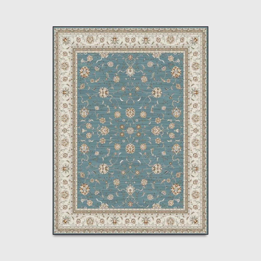 Home Carpet Classical European and American Country Folk Style Non-slip Doormat Bedroom Carpet Living Room Bedside Carpet Floor Mat