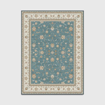 Home Carpet Classical European and American Country Folk Style Non-slip Doormat Bedroom Carpet Living Room Bedside Carpet Floor Mat