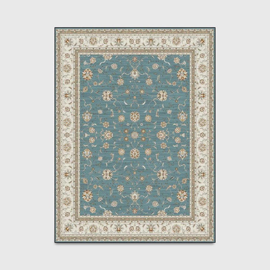 Home Carpet Classical European and American Country Folk Style Non-slip Doormat Bedroom Carpet Living Room Bedside Carpet Floor Mat
