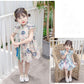 Girls Cheongsam Skirt Summer Dress Baby Girl Summer Style Hanfu Tang Suit Children Foreign Style Flying Sleeve Dress