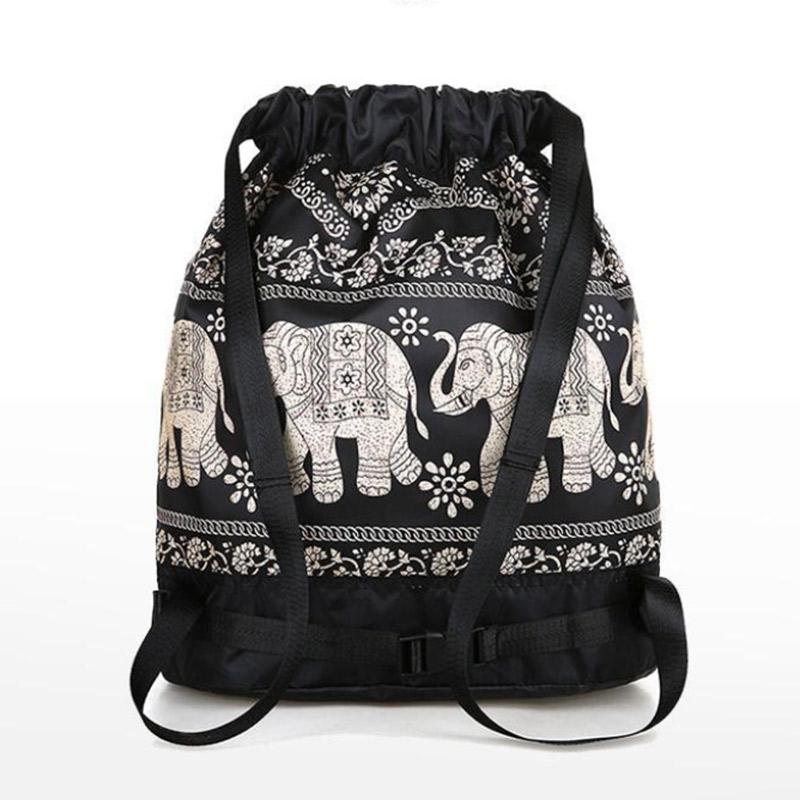 Lightweight Travel Ladies Large Bag Nylon Drawstring Pocket All-match Backpack Sports Backpack Student Large Capacity