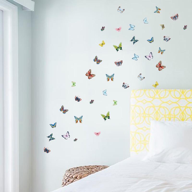 Sticker Butterfly Wall Stickers Home Decor Living Room Bedroom Kitchen Bathroom Wall Decals Art