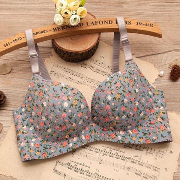 AB Cup Sexy Woman Young Girl  Bra French Romantic Gathered Bra Cute