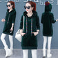 Hooded clothes Wild Large size Casual coat keep warm Winter Woman's Loose Sweatshirt Long sleeve