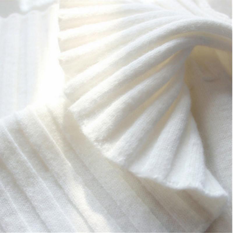 Podilove long-sleeve bottoming shirt white short section loose lazy wind turtleneck small fresh