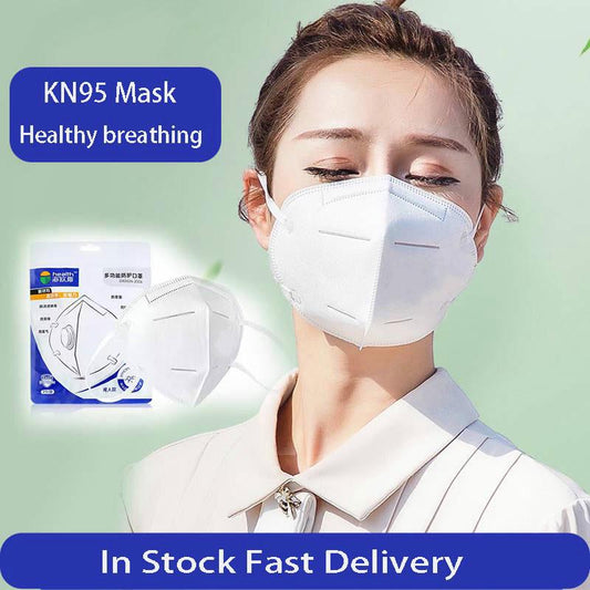 KN95 Face Mask Non-woven Protective Mask Dustproof Anti-fog PM2.5 Safety Breathable Disposable Masks