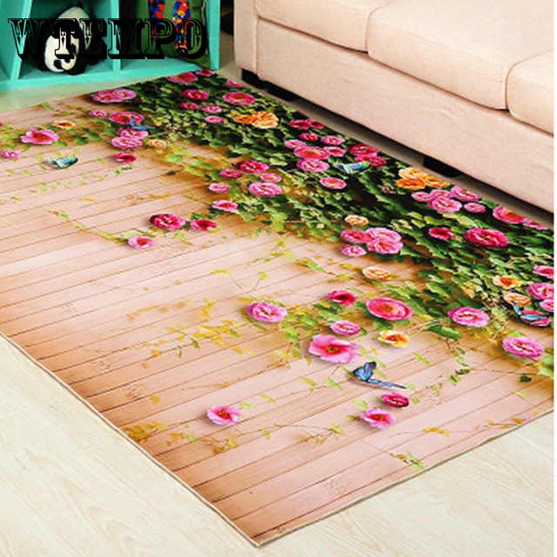 3D Carpet Printing Hallway Carpets Bedroom Living Room Tea Table Rugs Kitchen Antiskid Mats