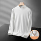 Men's Half High Collar Bottoming Shirt Double-faced Fleece Warm with Autumn and Winter Long-sleeved T-shirt