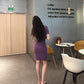 Ladies Sexy Short Sleeves Mid-lengthTight-fitting Stretch-wrapped Hip Skirt Waist Slim Dress