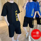Men's Summer Short-sleeved T-shirt Suits Trendy Men's Wear with Sports Casual Handsome Shorts Summer Clothes