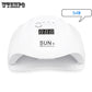 72W UV LED Lamp Nail Dryer for All Gels Nail Polish Manicure Tool Light UV Lamp Therapy Lamp Nail