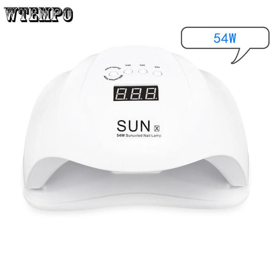 72W UV LED Lamp Nail Dryer for All Gels Nail Polish Manicure Tool Light UV Lamp Therapy Lamp Nail