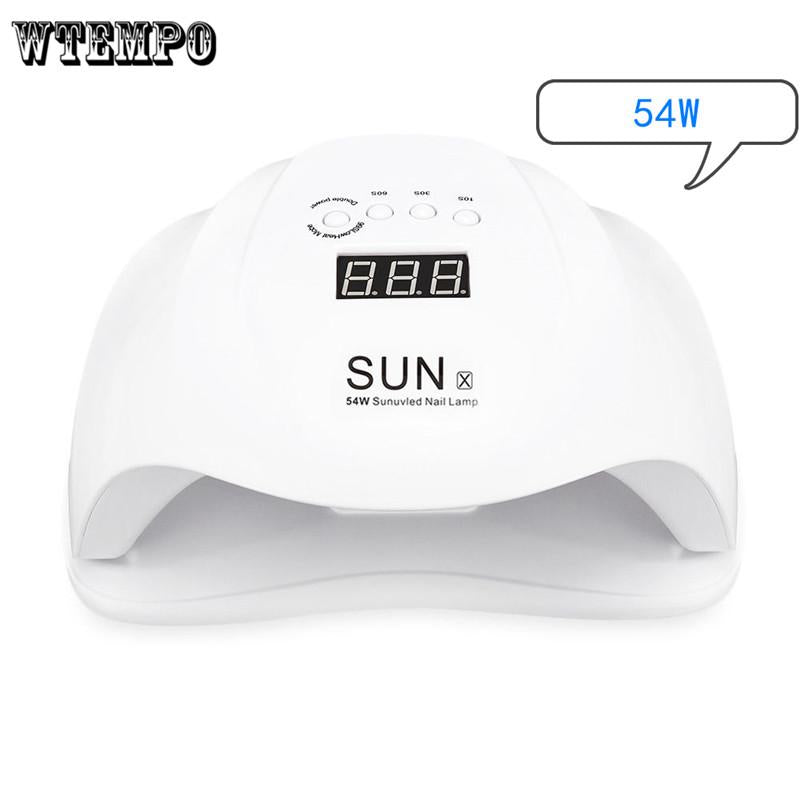 72W UV LED Lamp Nail Dryer for All Gels Nail Polish Manicure Tool Light UV Lamp Therapy Lamp Nail