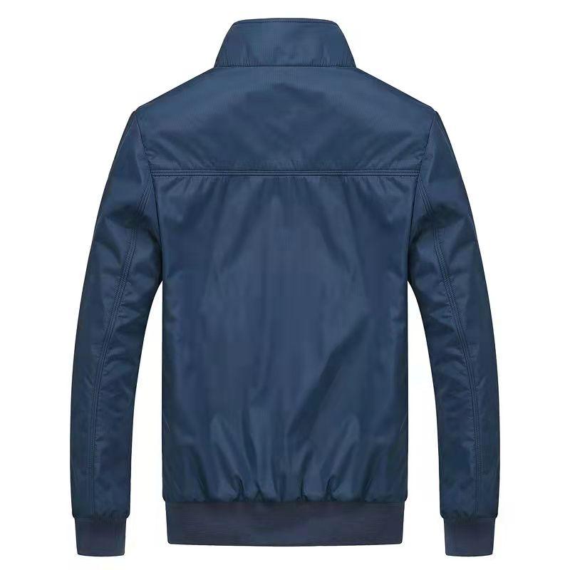Men's Business Jacket Jacket Thin Section Autumn and Winter Cotton Plaid Bottom Jacket M-5X