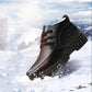 Men's Winter Cotton Shoes Leather Wool Fur Integrated Warm Cotton Leather Shoes Non-slip Dad Shoes