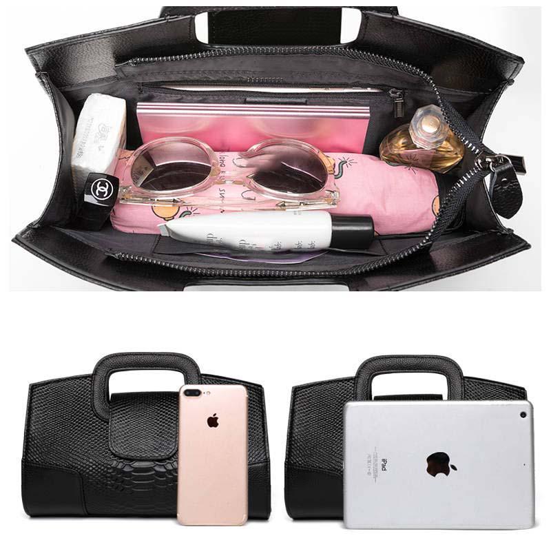 Genuine Leather Handbags Women's Fashion All-match Messenger Shoulder Bags Handbags Large Capacity