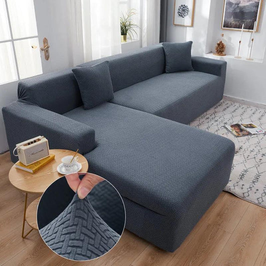 Solid Color Sofa Cover Cover Lazy Stretch All-inclusive Universal Cover Universal Sofa Cushion Towel Simple Modern Stretch Sofa Cover