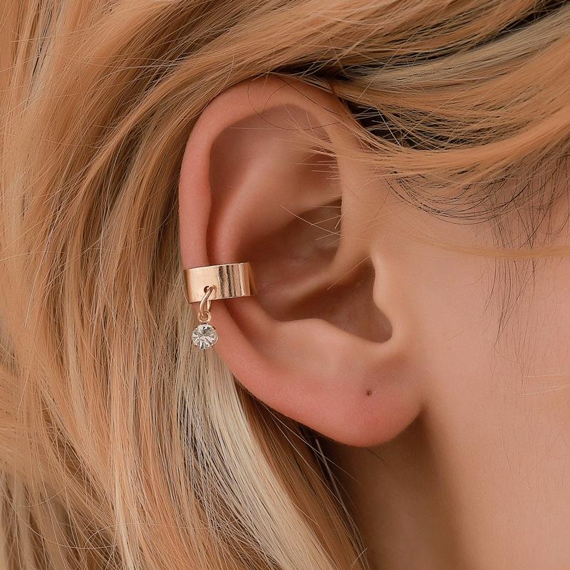 U-shaped Ear Bone Clip Small Bee Diamond Curved Wide Ear Clip Female Suit Without Earrings Earrings