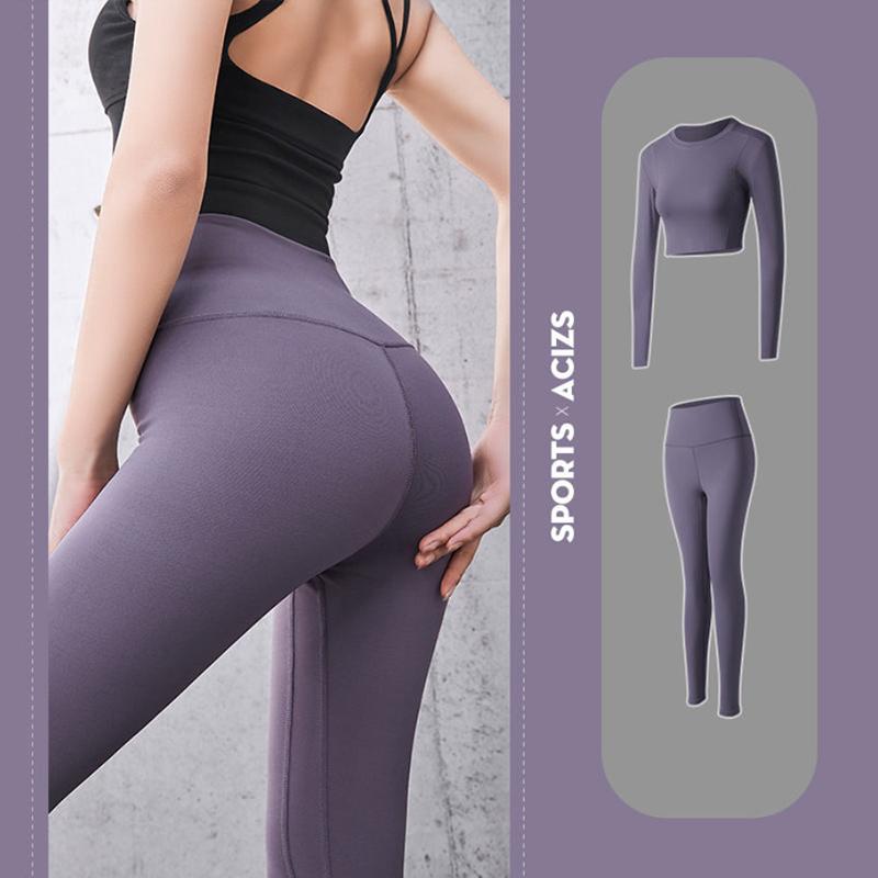 Peach Hip Yoga Pants Women's Sports Sets Fitted Stretch High Waist Leggings Thin Hip Lift Fitness Pants Sports Pants Leggings Casual Jogging Pants