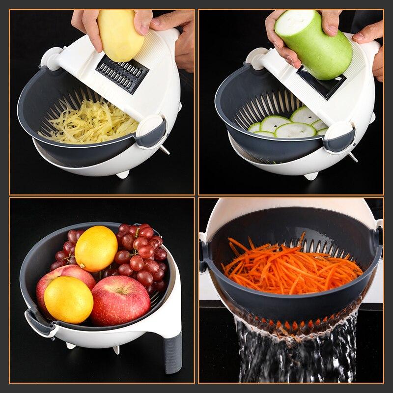Multifunctional Household Slicer Vegetable Slicer Potato Carrot Onion Grater with Filter Kitchen Accessories Vegetable Grater Grater
