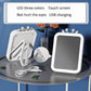 3-layer Lighting LED Makeup Mirror USB Touch Screen Foldable Portable Long-lasting Battery Life
