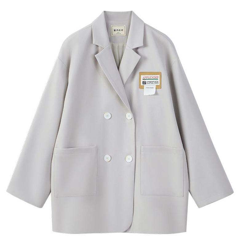 Suit Jacket Women Spring and Autumn Loose Suit Jacket Ladies Casual Loose Long-sleeved Warm Jacket Temperament Elegant Blazer
