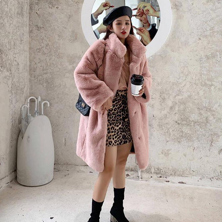 Winter Coats Women Faux Fur Coat Women Casual Thick Warm Outerwear Fake Fur Jacket Women's Coats