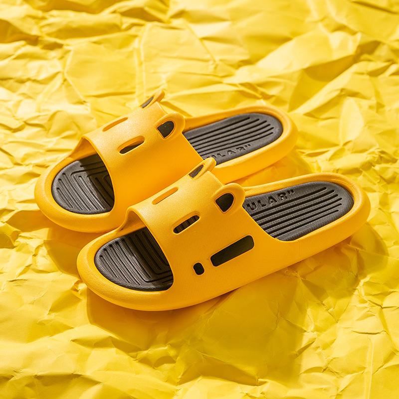 Summer Slides Women House Slippers Cute Cartoon Thick Bottom Floor Flat Home Shoes Bathroom Non-slip Home Slippers