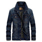 Mens Denim Jacket Autumn Fashion Men's Jeans Jackets Coats Winter Men Plush Thicken Warm Jacket