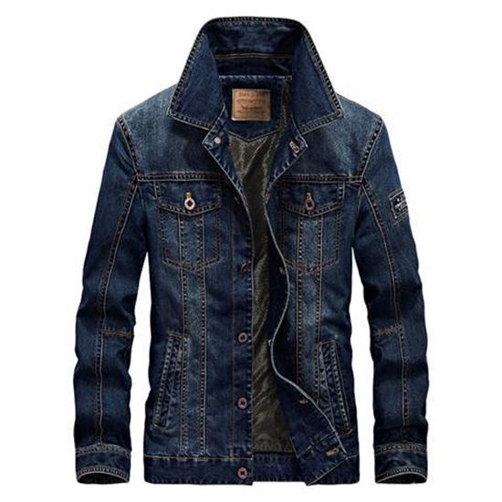 Mens Denim Jacket Autumn Fashion Men's Jeans Jackets Coats Winter Men Plush Thicken Warm Jacket
