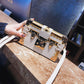 Box Bag Crossbody Bags Women Casual Clutch Purse Shoulder Clasp Closure Adjustable Belt Retro Rectangular Bag