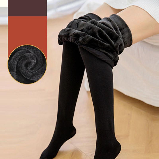 550g Plus Velvet Thick Warm Stretch Leggings Anti-hook Outer Wear Sexy Warm Rompers Tight Stretch Pants Warm Long Trousers Jumpsuit