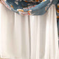 Large Swing Chiffon Floral Long Skirt Summer High Waist Loose A-line Skirt Beach Skirt