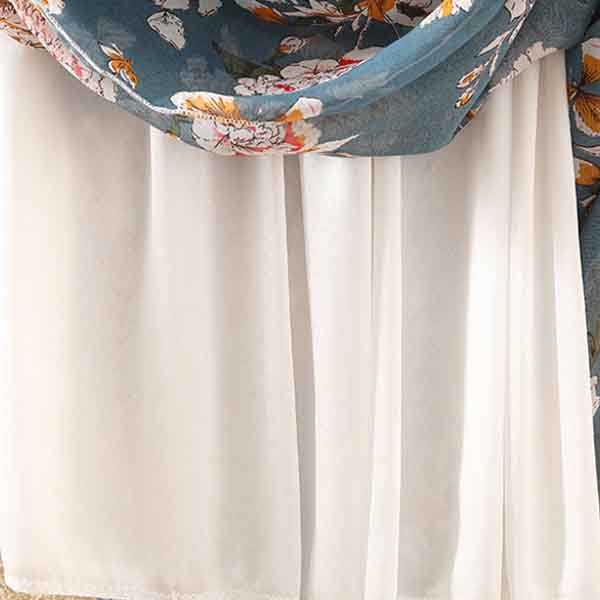 Large Swing Chiffon Floral Long Skirt Summer High Waist Loose A-line Skirt Beach Skirt