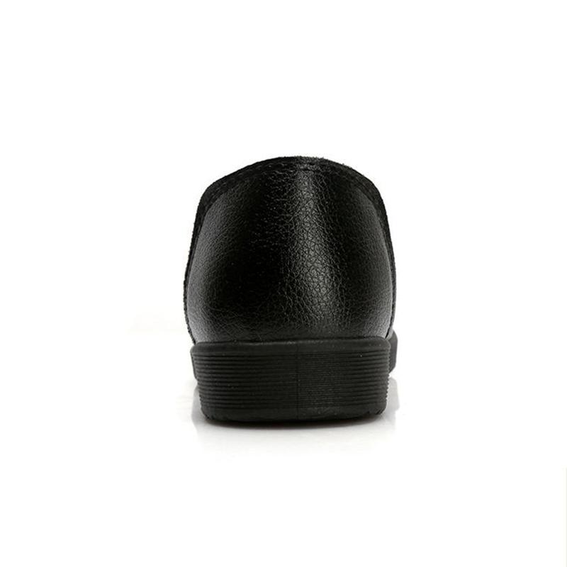 Soft Leather Mother Shoes Beef Tendon Soft Bottom Work Shoes Women's Flat Bottom Slip-on Comfortable Single Shoes Non-slip Casual Leather Shoes