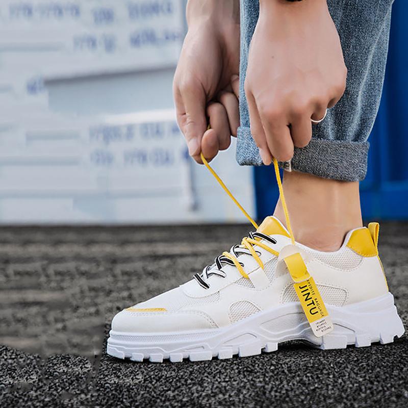 Spring Men's Sneakers Korean Style Trendy Casual Men's Sneakers All-match Breathable Shoes