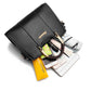 Wild Crossbody Bag Women Black Leather Anti-theft Multi-function Large Capacity Shoulder Bag Tote