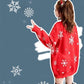 Pofulove Christmas Sweater Women's Mid-length Thick Loose Loose Pullover Sweater Sweater Women