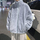 Men's Winter Men's Rabbit Velvet Stand-up Collar Cotton-padded Jacket Design Sense Cute Bear Loose Warm Jacket