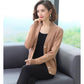 Autumn and Winter V-neck Cardigan Sweater Long-sleeved Loose Crop Top Knitted Solid Color Female Sweater