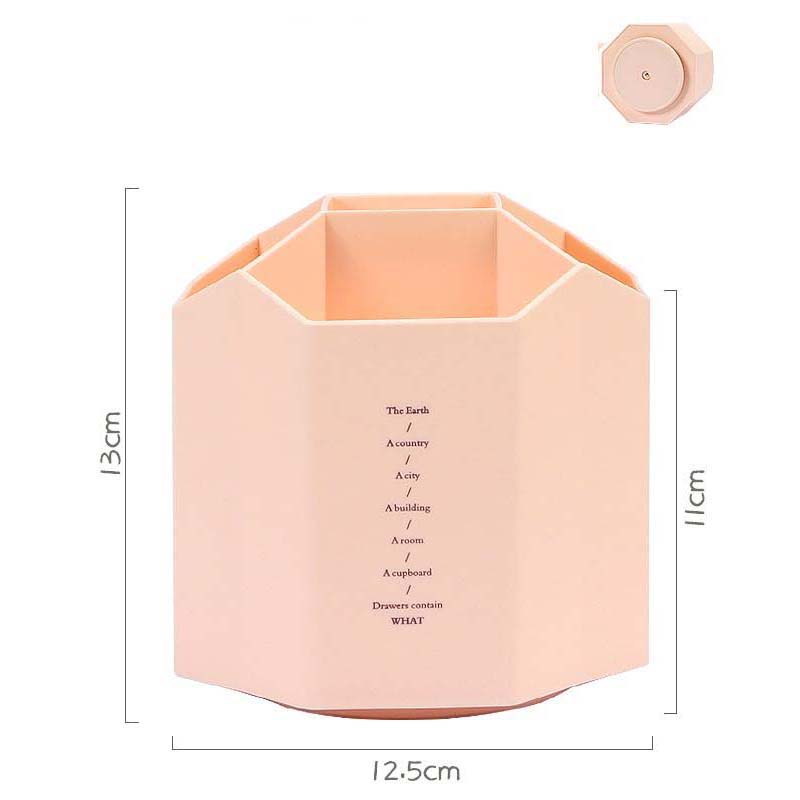 Creative Rotating Base Pen Holder Personalized Simple Pen Holder Large Capacity Stationery Office Supplies Storage Box