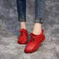 Cowhide Women's Shoes Spring and Autumn Sports Casual Shoes Leather Comfortable Flat Bottom Mother Shoes Soft Bottom All-match Four Seasons Shoes
