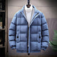 Cotton Jacket Men's Autumn and Winter Jacket Explosion Style Trend Thick Down Padded Jacket Tooling Tide Brand Padded Jacket