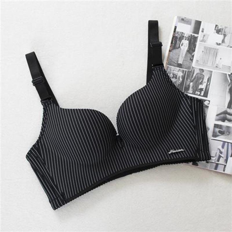 Women Bra Push Up Sexy Soft Bra Big Size Adjustable Lingerie Gather Seamless One-Piece Lady Bra