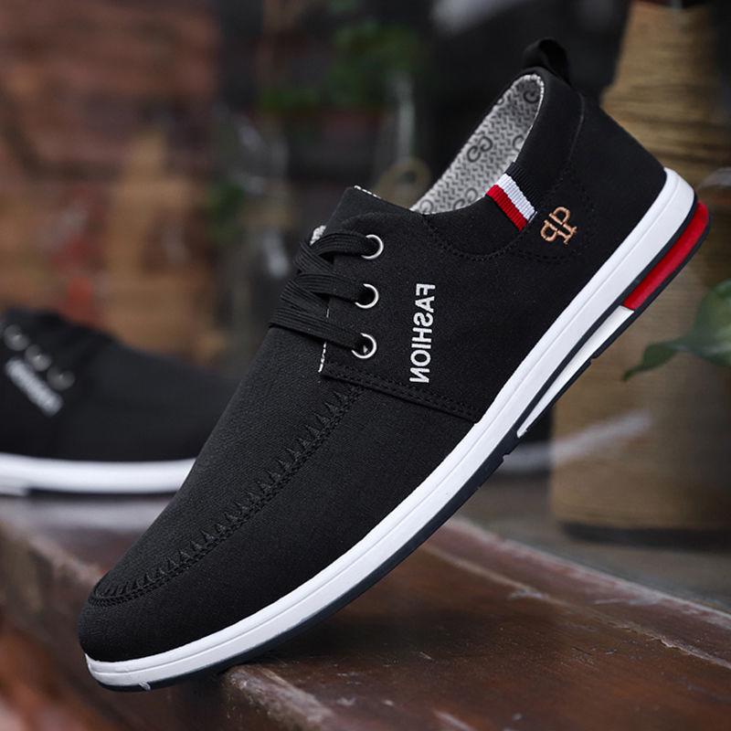 Breathable [deodorant] Cloth Shoe Man Goes All Out Board Shoe Canvas Shoe Man Recreational Man Shoe