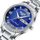Men Fashion Stainless Steel Date Automatic Mechanical Watch Brand Luxury Business Causal Wristwatch