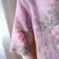 Large Size Shirt Women's Retro Loose Ethnic Style Top Printing Slanted Placket Button V-neck Irregular Shirt