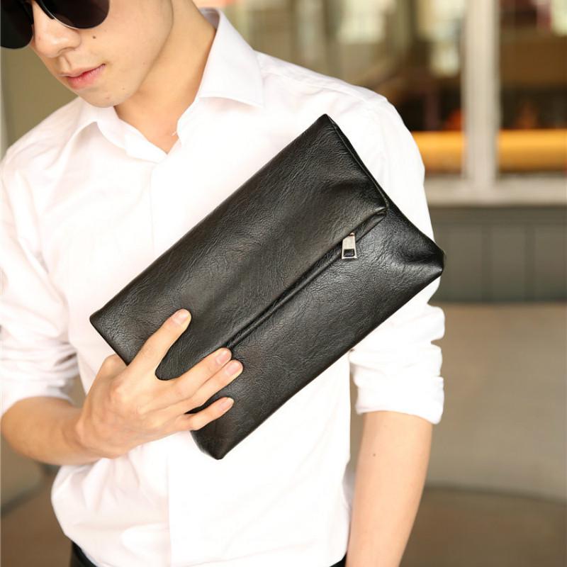 Handbags Men's Casualand business Handbags multi-pocket zipper versatile messenger bag IPAD bag